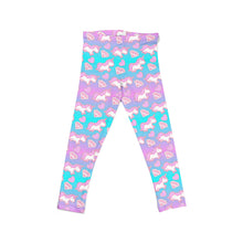 Load image into Gallery viewer, unicorn and gem leggings

